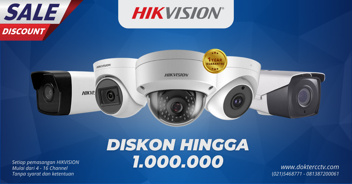 Harga CCTV Hikvision Murah Bergaransi Pasang Sekarang