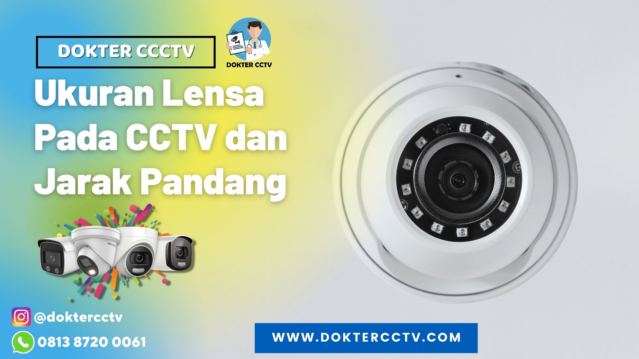 Ukuran Lensa Pada CCTV dan Jarak Pandang