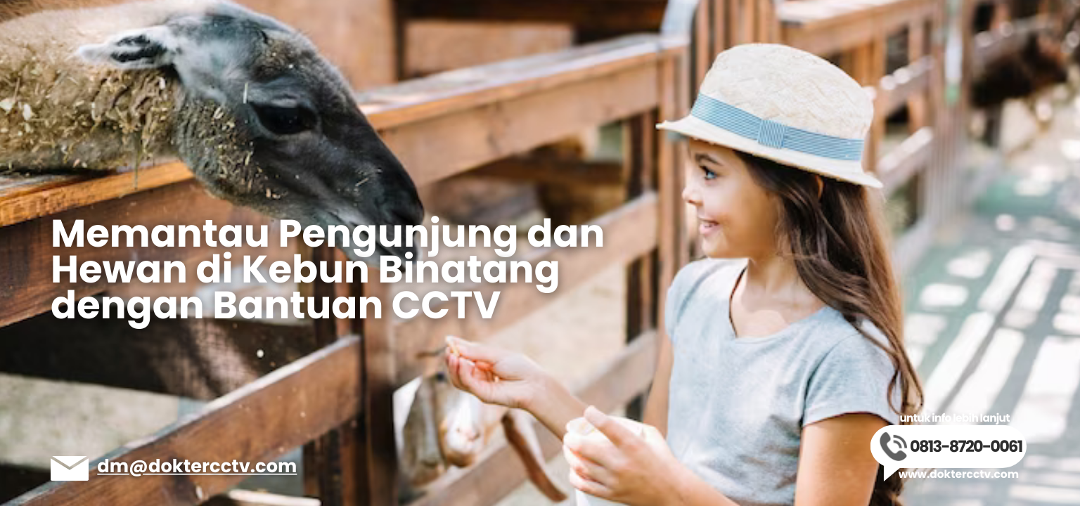 Memantau Pengunjung dan Hewan di Kebun Binatang dengan Bantuan CCTV