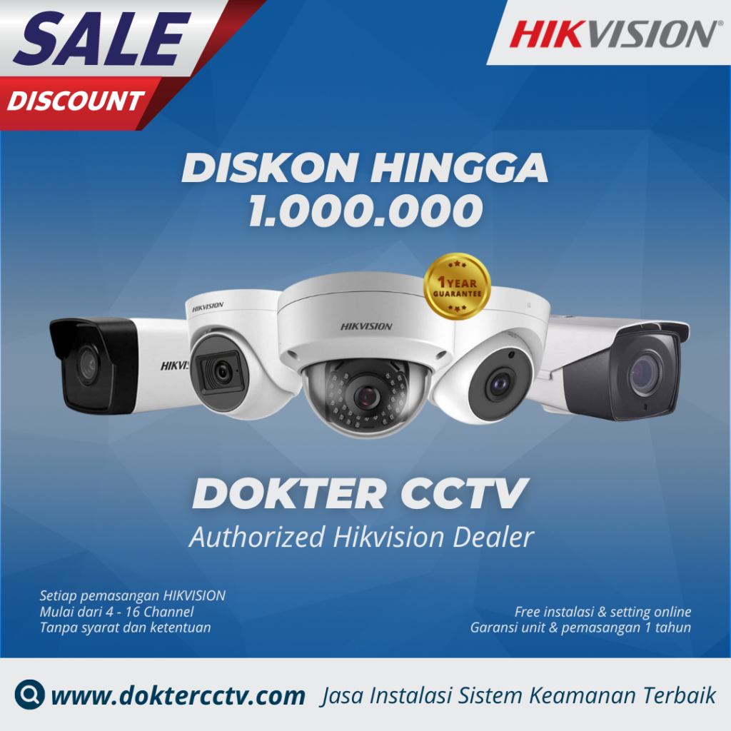 paket cctv hikvision 2 channel
